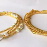 Bohemia Double Strand Waist Pearl Beads Body Jewelry, Belly Beads, Belly Chains, Elastic Waist Chain, Body African Waists Bead – Image 3