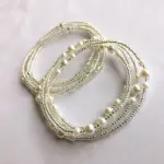 Bohemia Double Strand Waist Pearl Beads Body Jewelry, Belly Beads, Belly Chains, Elastic Waist Chain, Body African Waists Bead – Image 4