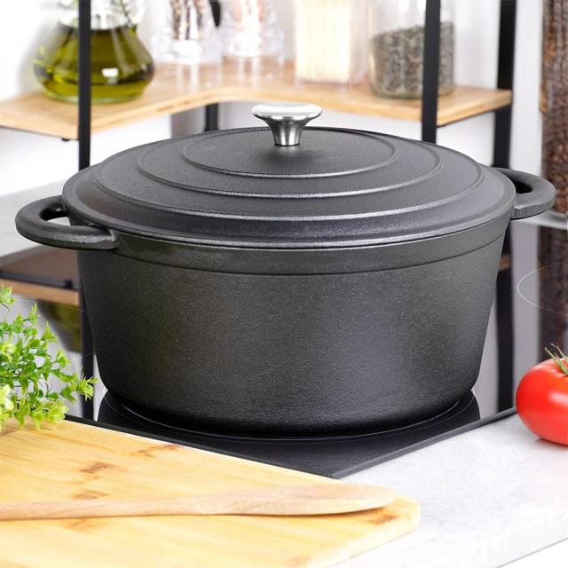Cocotte en Fonte CAST LINE 28cm - 5,9L Noir Authentique