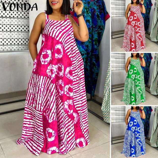 Robes sans manches fête plage Robe d'été, vacances décontracté