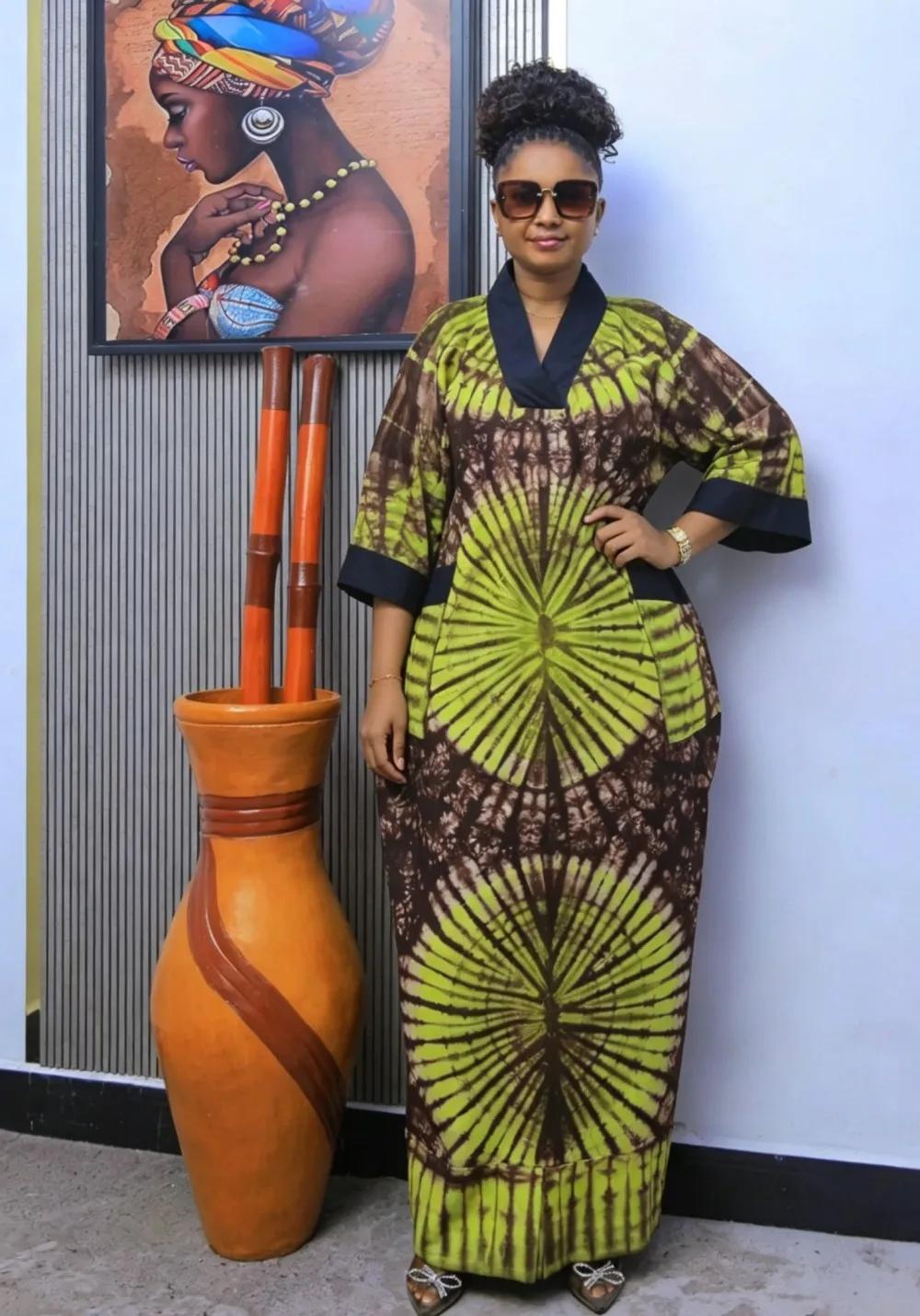 Robe Africaine Dashiki Maxi - Boubou Femme Été Ankara