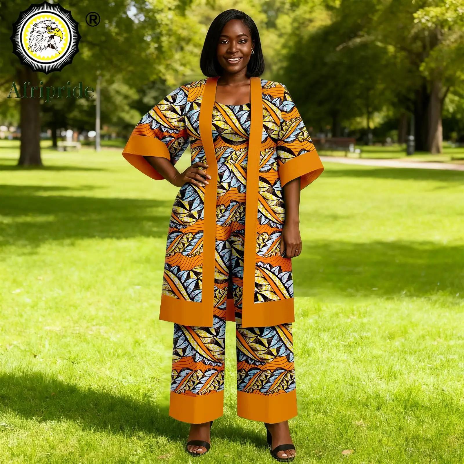 Ensemble 2 pièces Ankara femme - Chemise & combinaison imprimée