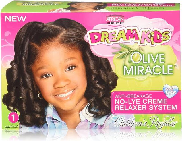 African Pride Kit Défrisant Cheveux Épais pour Enfants