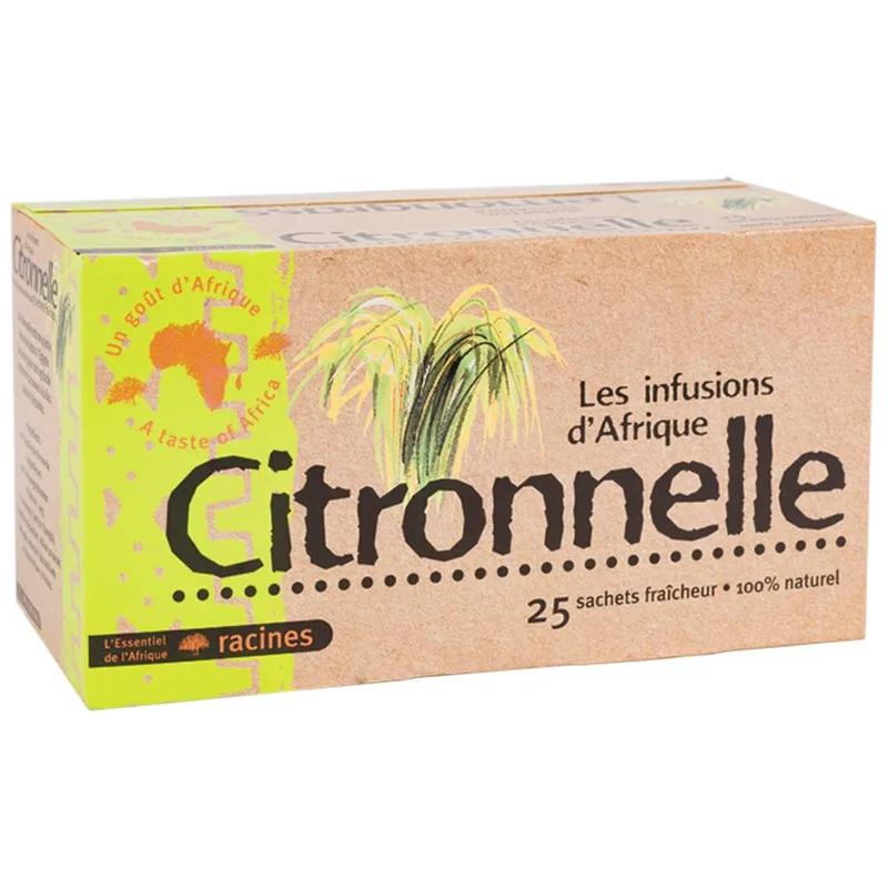 Infusion d'Afrique Racines Citronnelle 25 sach x 1.6 g