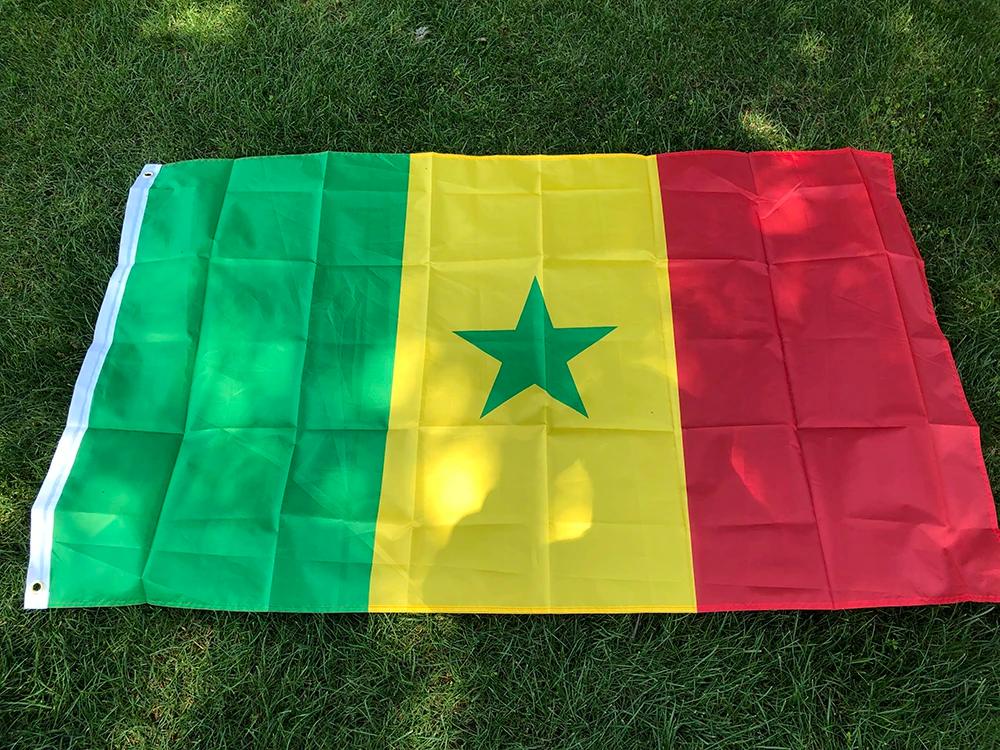 Drapeau Sénégal 90x150cm - Bannière Polyester à Suspendre