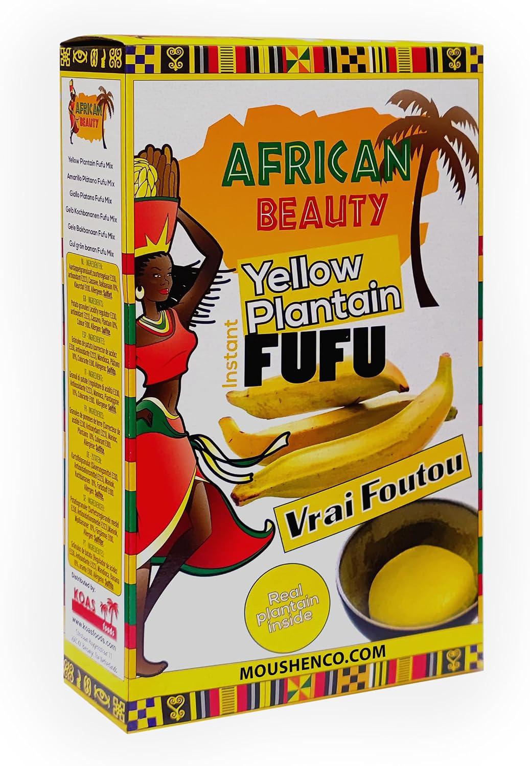 Foutou Fufu Banane Plantain et Manioc - 681g