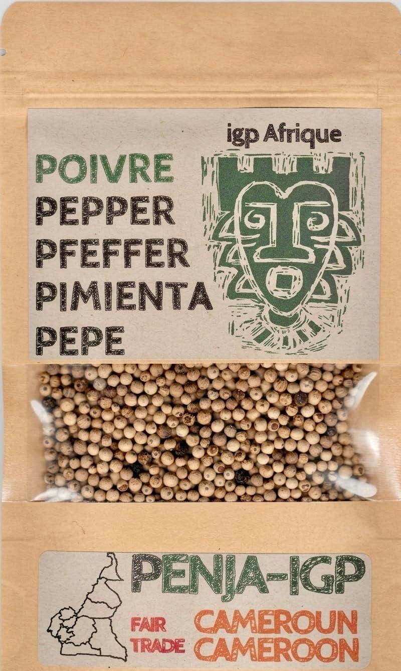 Poivre de Penja IGP Blanc 150g - Poivre des Oiseaux du Cameroun