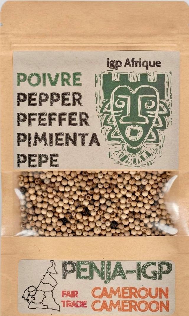 Poivre de Penja IGP Blanc 150g - Poivre des Oiseaux du Cameroun