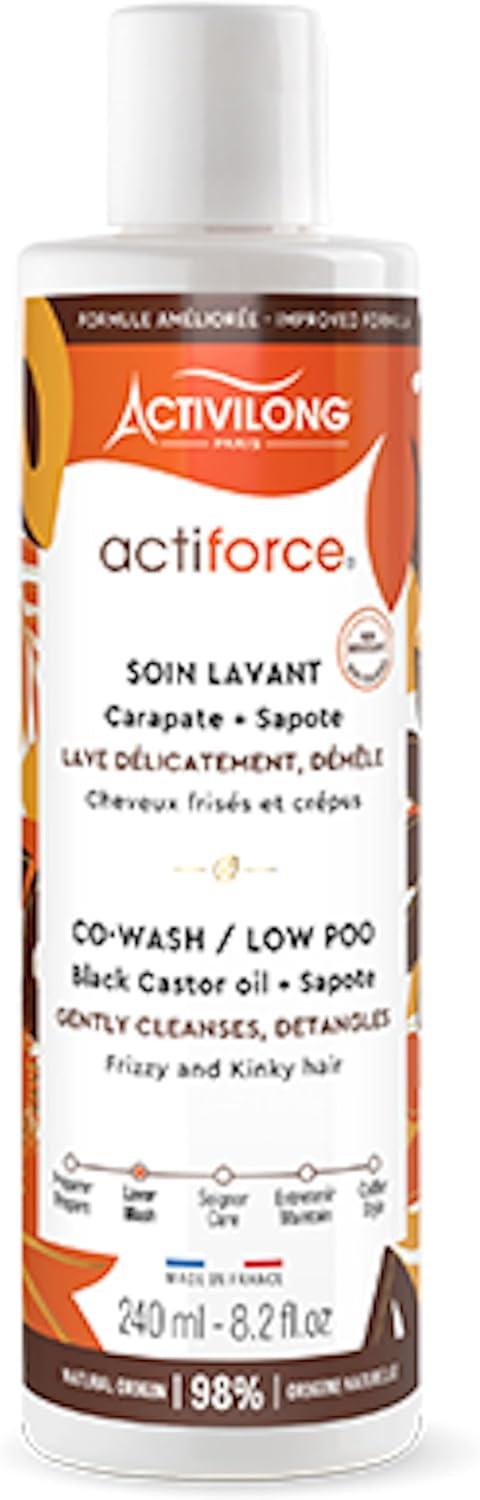 ACTIVILONG - Co-Wash Actiforce - Crème Lavante Sans Rinçage - Cheveux Frisés Et Crépus - 97% D'Ingrédient Naturels - Sans Silicone, Ni Sulfate, Ni Hui
