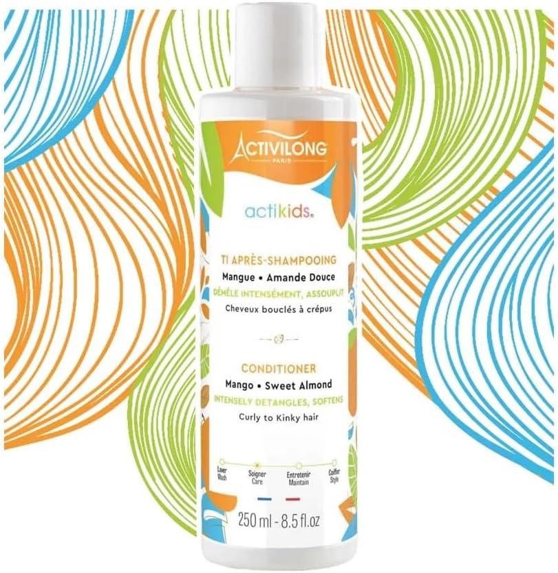 Activilong Actikids Ti Après Shampooing Conditionneur À La Mangue/L'amande Douce 250 Ml -L'emballage peut varier.