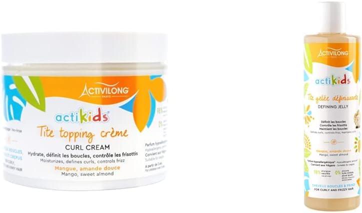 Activilong Actikids Tite Topping Curl Crème À La Mangue/L'amande Douce 300 Ml & Tite Définissante Actikids Gel