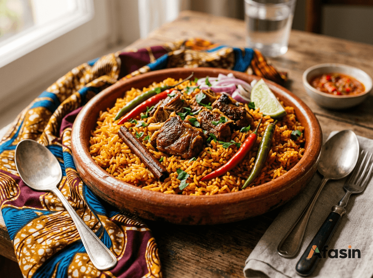 Tiébou Nar (Riz Rouge au Mouton)