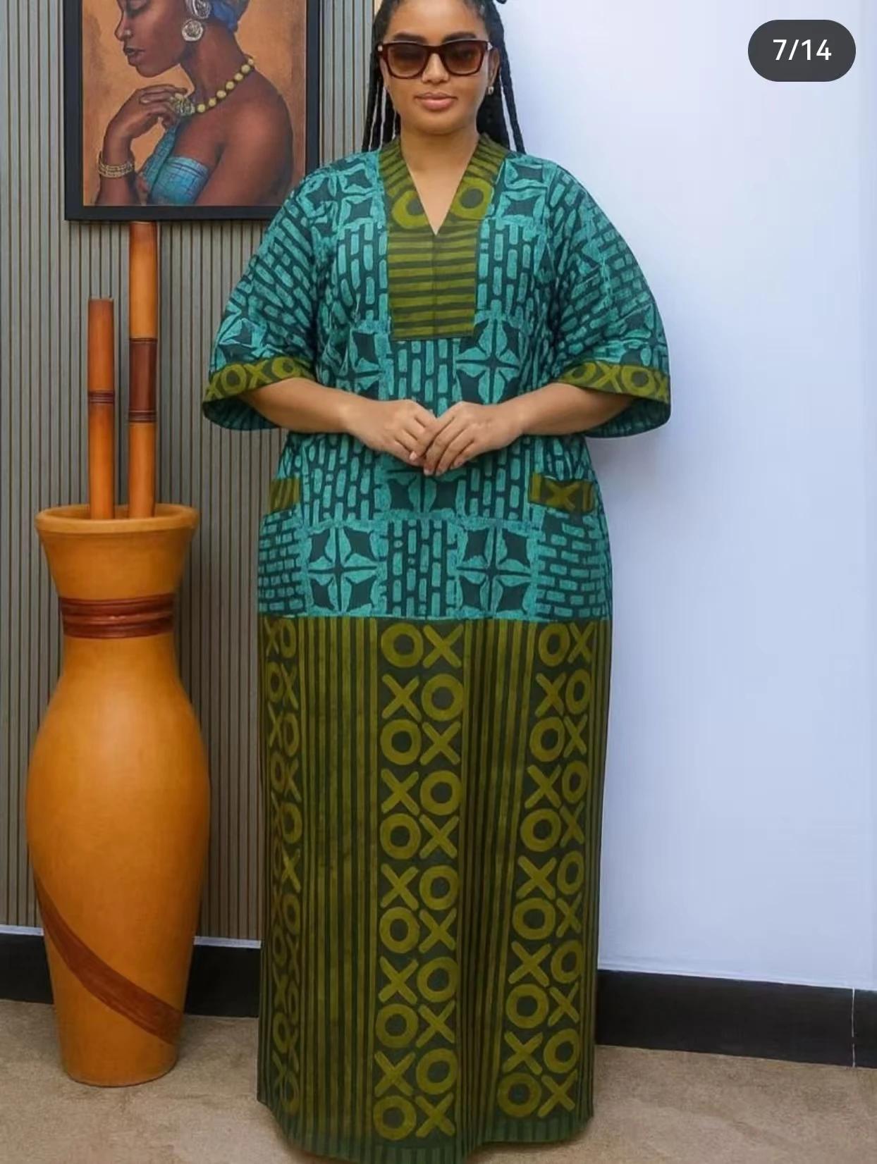 Robe Maxi Dashiki Africaine Ankara - Boubou Chic d'Été