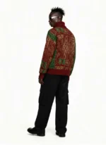Pull de Noël tendance avec motif Bamiléké Cameroun – Image 3