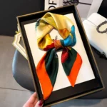 Foulard de Luxe Carré, Élégant Multi-Couleur en Satin Doux – 70 × 70 cm – Image 21