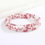 Chaîne de taille perlée artisanale pour femme – Bijoux africains Baya Mayaka | Body Chain élégante multicolore – Image 17