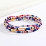 Chaîne de taille perlée artisanale pour femme – Bijoux africains Baya Mayaka | Body Chain élégante multicolore – Image 22