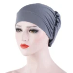 Bandana tendance pour femme French Vintage Turban, bandeau, couvre cheveux, bonnet, foulard musulman – Image 13