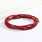 Chaîne de taille perlée artisanale pour femme – Bijoux africains Baya Mayaka | Body Chain élégante multicolore – Image 13