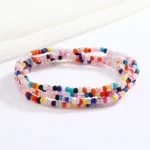 Chaîne de taille perlée artisanale pour femme – Bijoux africains Baya Mayaka | Body Chain élégante multicolore – Image 16