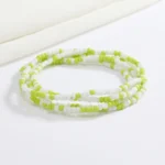 Chaîne de taille perlée artisanale pour femme – Bijoux africains Baya Mayaka | Body Chain élégante multicolore – Image 10