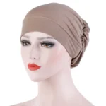 Bandana tendance pour femme French Vintage Turban, bandeau, couvre cheveux, bonnet, foulard musulman – Image 11