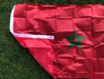 Drapeau du Maroc 90x150 cm – Bannière Nationale Rouge et Verte en Polyester