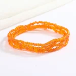 Chaîne de taille perlée artisanale pour femme – Bijoux africains Baya Mayaka | Body Chain élégante multicolore – Image 14