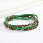 Chaîne de taille perlée artisanale pour femme – Bijoux africains Baya Mayaka | Body Chain élégante multicolore – Image 34