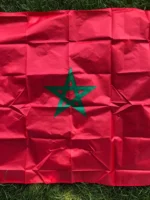 Drapeau du Maroc 90x150 cm – Bannière Nationale Rouge et Verte en Polyester – Image 2