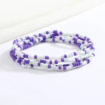 Chaîne de taille perlée artisanale pour femme – Bijoux africains Baya Mayaka | Body Chain élégante multicolore – Image 27