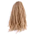 Extensions Marley Twist Synthétiques 18 pouces – Afro Kinky Curly Crochet Hair pour Faux Locs – Image 7