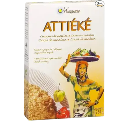Attiéké Déshydraté Marguerite – Couscous de Manioc Ivoirien Authentique (250 g)