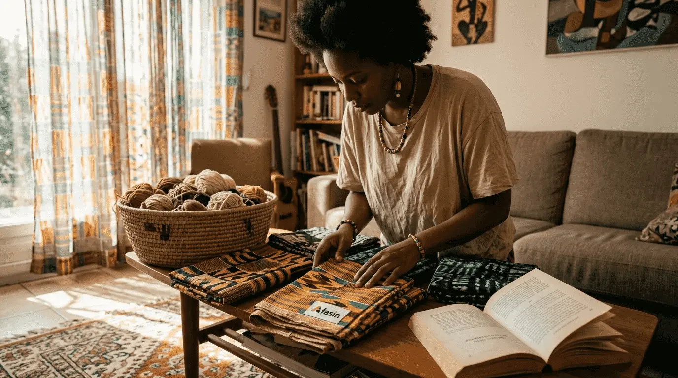 Moment de complicité en famille autour des soins et rituels de beauté afro.